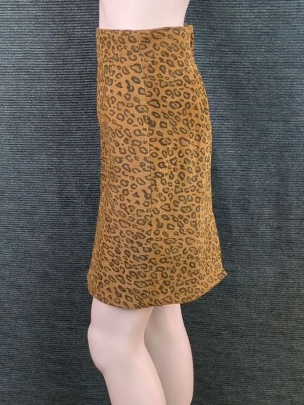 The Limited Vintage! Leopard Print Suede Pencil Skirt